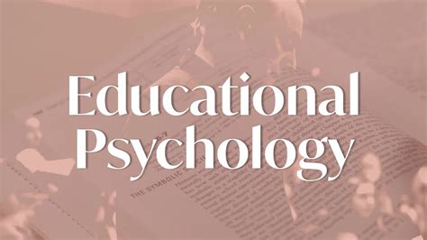 Educational Psychology Degree Youtube