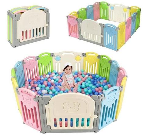 Dreamade Parc Enfant Modulable Et Pliable En Hdpe Avec Paneaux