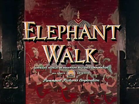 Elephant Walk 1954 Film