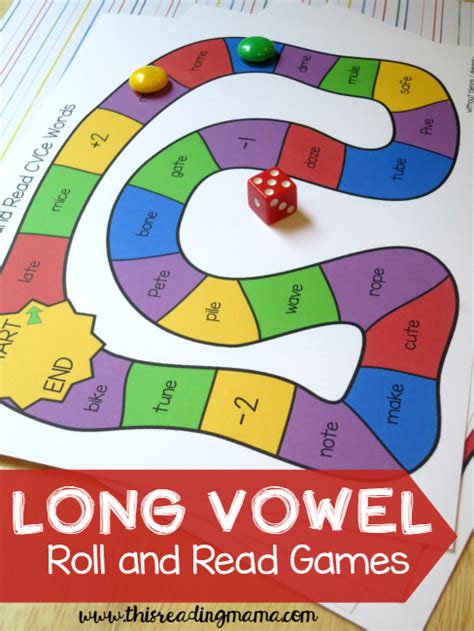 free long vowel jump board game - susan jones teaching long vowel ...