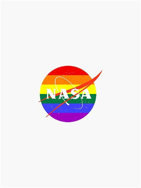 Gay Pride NASA Sticker For Sale By TheMCYTshop Redbubble