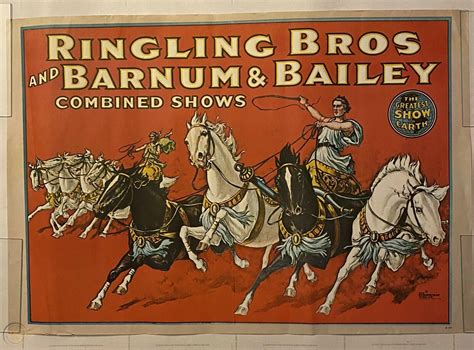 Ringling Bros And Barnum Bailey Combined Shows Circus Poster