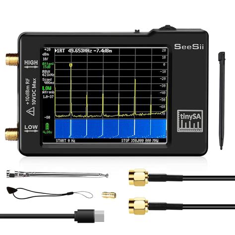 Portable Tinysa Spectrum Analyzer Seesii Handheld Tiny Frequency