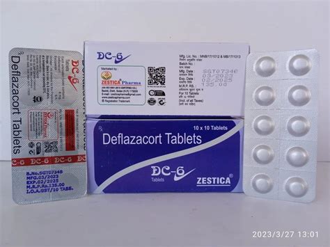 Deflazacort 6 Mg Tablet DC 6 Packaging Type Box Packaging Size