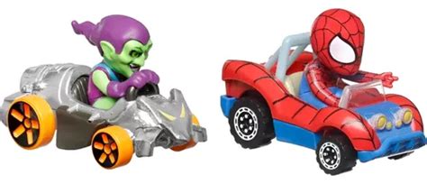 Hot Wheels Racer Verse Green Goblin Y Spider man Hrt Color Green Goblin And Spider man Envío