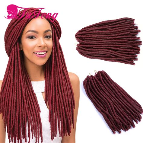 14 Inch Faux Locs Crochet Hair Extensions Dreadlocks Synthetic Havana Mambo Faux Locs Crochet