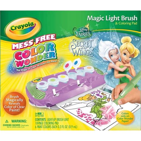 Crayola Color Wonder Disney Fairies Magic Light Up Brush