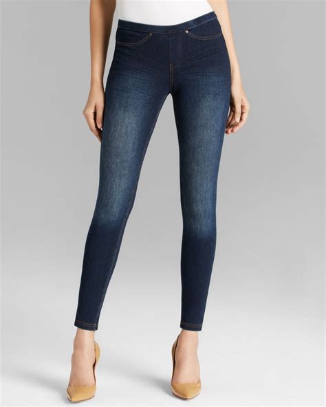 Hue Faded Denim Leggings In Blue Lyst