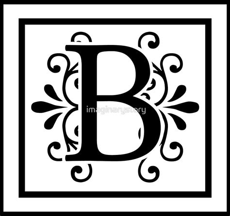 "Letter B Monogram" by imaginarystory | Redbubble