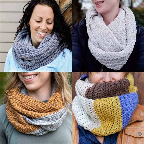 25 Easy Circle Infinity Scarf Crochet Patterns