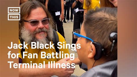 Jack Black Sings 'School of Rock' Song to Young Fan Battling Rare ...