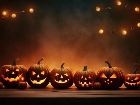 Premium AI Image | scary halloween pumpkins