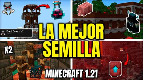 LA MEJOR SEMILLA DE MINECRAFT 1 21 Para COMENZAR Java YouTube