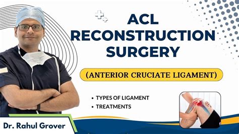 ACL Reconstruction Surgery Anterior Cruciate Ligament Dr Rahul