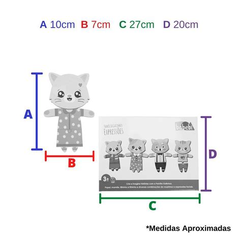 Família Gatinho Expressões Babebi Alternativa Brinquedos