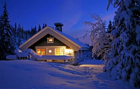 Winter House Snow Wallpapers - Wallpaper Cave