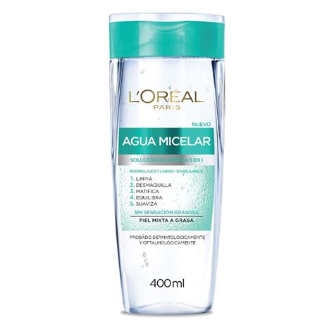 Agua Micelar Desmaquillante Piel Mixta L Oréal Paris 400ml