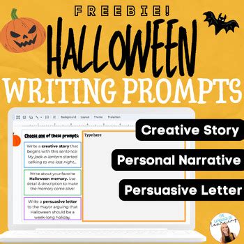 Free Halloween Writing Prompts Writing Activity For Halloween Print