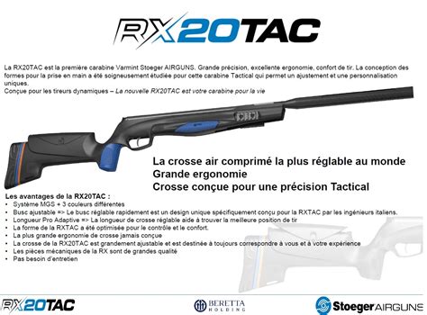 Carabine STOEGER RX20 TAC Dynamic Cal 4 5mm Armes De Loisirs Sur