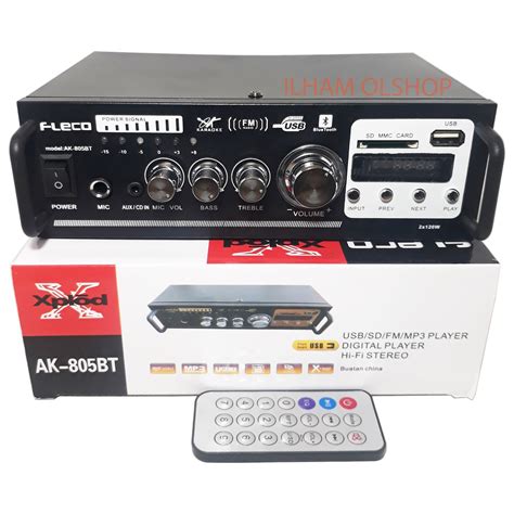 Jual Fleco Amplifier Bluetooth Mini Ak Bt Power Ampli Stereo Karaoke