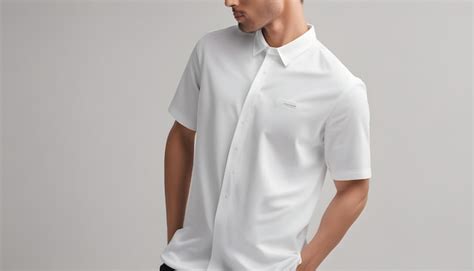 Premium Photo | White shirt with a white collar