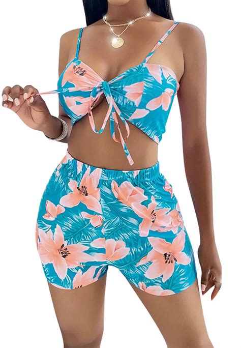 Buy Zitique Three Piece Bikini Swimsuit Online Zalora Malaysia