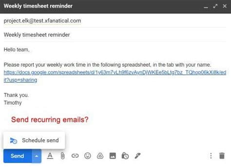 Send Recurring Emails From Gmail With Foresight Xfanatical