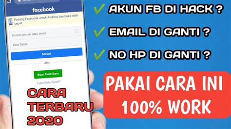 Cara Mengembalikan Akun Facebook Yang Di Hack Terbaru Youtube