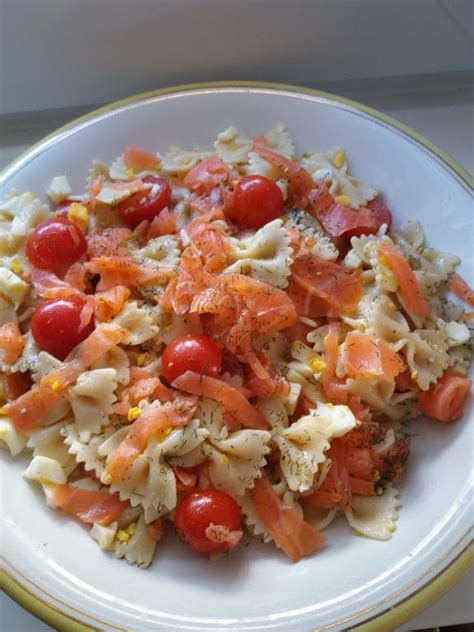 Salade De Pâtes Au Saumon Fumé Croquant Fondant Gourmand