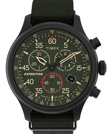 Expedition Field Chronographe Mm Bracelet En Tissu Timex Ca