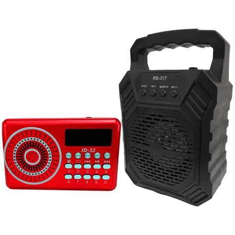 Caixa De Som Port Til Speaker Radio Bluetooth Digital Usb Sd Fm