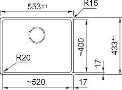 Franke Maris Polar White Single Kitchen Sink Undermount MRG 110 52