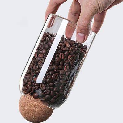 Custom Sizes And Shapes Clear Ml Glass Coffee Bean Jars With Ball