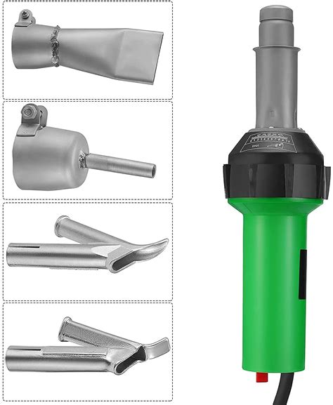 Hukoer Heat Gun W Plastic Hot Air Welder Heating Gun Vinyl Rod Welding Hot Gas Pistol Tool