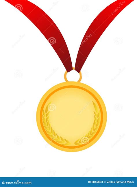 Gold Medal Vector Illustration Stock Vector Illustration Of Graduate