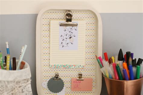 Un pense bête sur un plateau DIY Avec ses 10 ptits doigts blog DIY