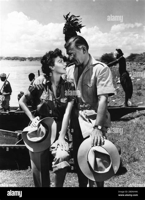 Clark Gable And Ava Gardner In Mogambo 1953 Director John Ford