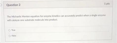 Solved The Michaelis Menten equation for enzyme kinetics can | Chegg.com 