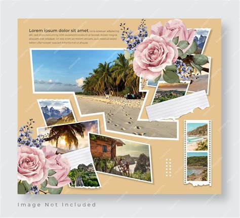 Premium Vector | Create a collage of images with an abstract layout