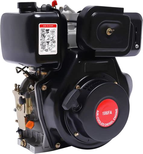 Buy Diesel Engine 4 Stroke 10hp 418cc Engine Air Cooling Single Cylinder Motor Recoil Hand