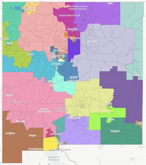 New Mexico State Police District Map