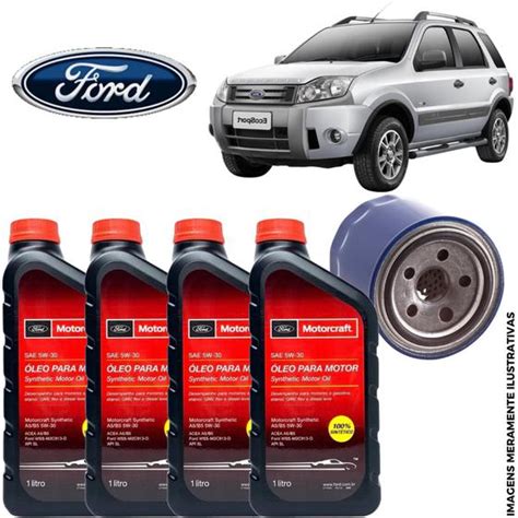 Kit troca de oleo da Ecosport 1 6 Flex Motorcraft Autopeças