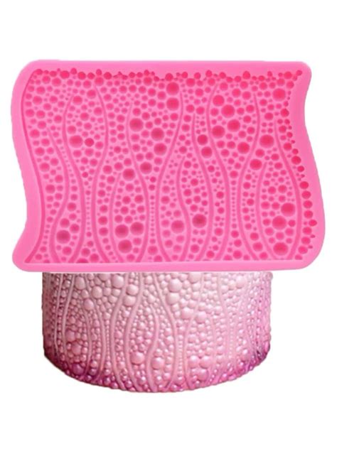 Bubbles And Pearls Fondant Mold Silicone Mold For Cake Decorating