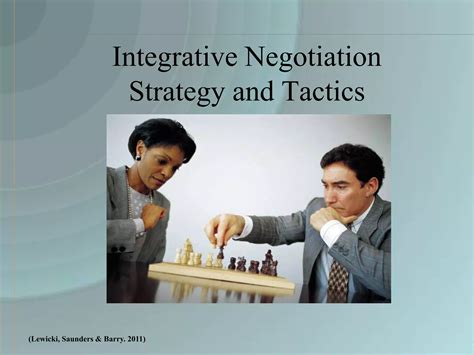 Integrative Negotiation Ppt Free Download