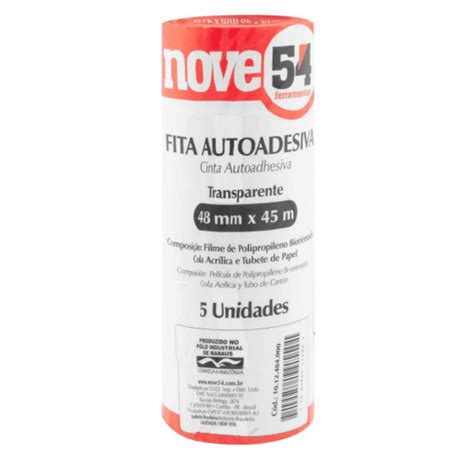 Fita Auto Adesiva Mmx M Transparente Nove Dv Auto Pe As