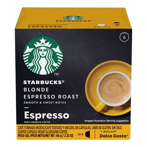 Caf Em C Psula Blonde Espresso Roast Starbucks Caixa G Unidades