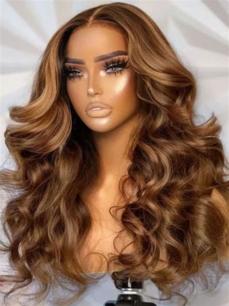 Unice Put On And Go 6x45 Pre Cut Lace Honey Blonde Highlights Body Wave Air Wig