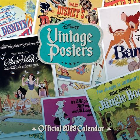 Disney Vintage Posters Kalendáře Na Zeď 2023 Kup Na Posterscz