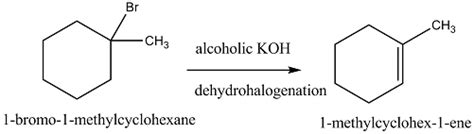 Write The Structure Of The Alkene Formed By Dehydrohalogenation Of