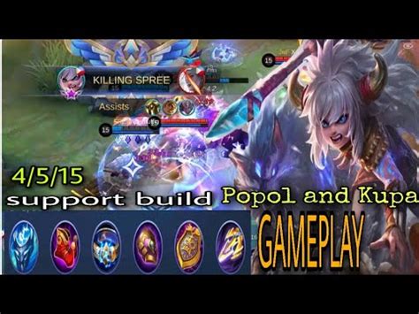 Mobile Legends Popol And Kupa Gameplay Support Build Mcl Week